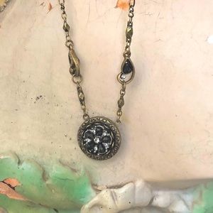 Sweet Romance Crystal & Bead Necklace NWT